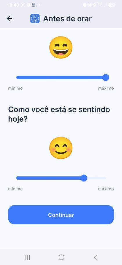 Tela 3 — Conte como você está hoje, para sua Pausa