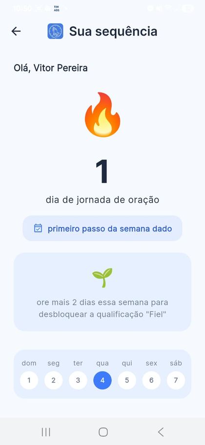 Tela 6 — Destrave qualificações de acordo com sua constância