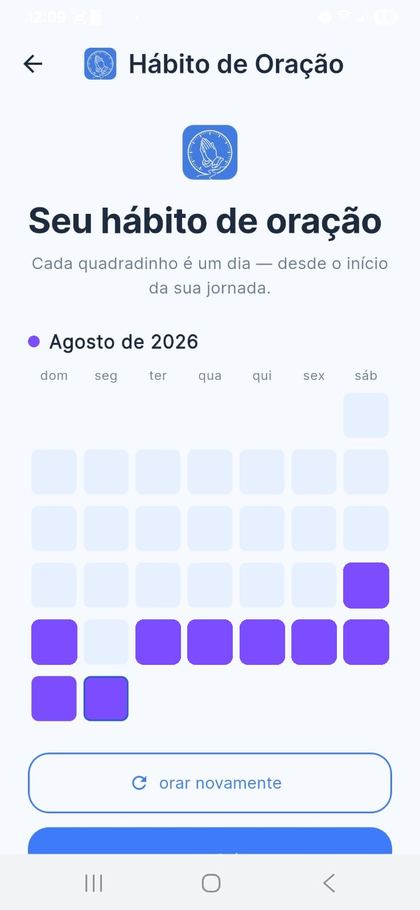 Tela 7 — Acompanhe sua constância
